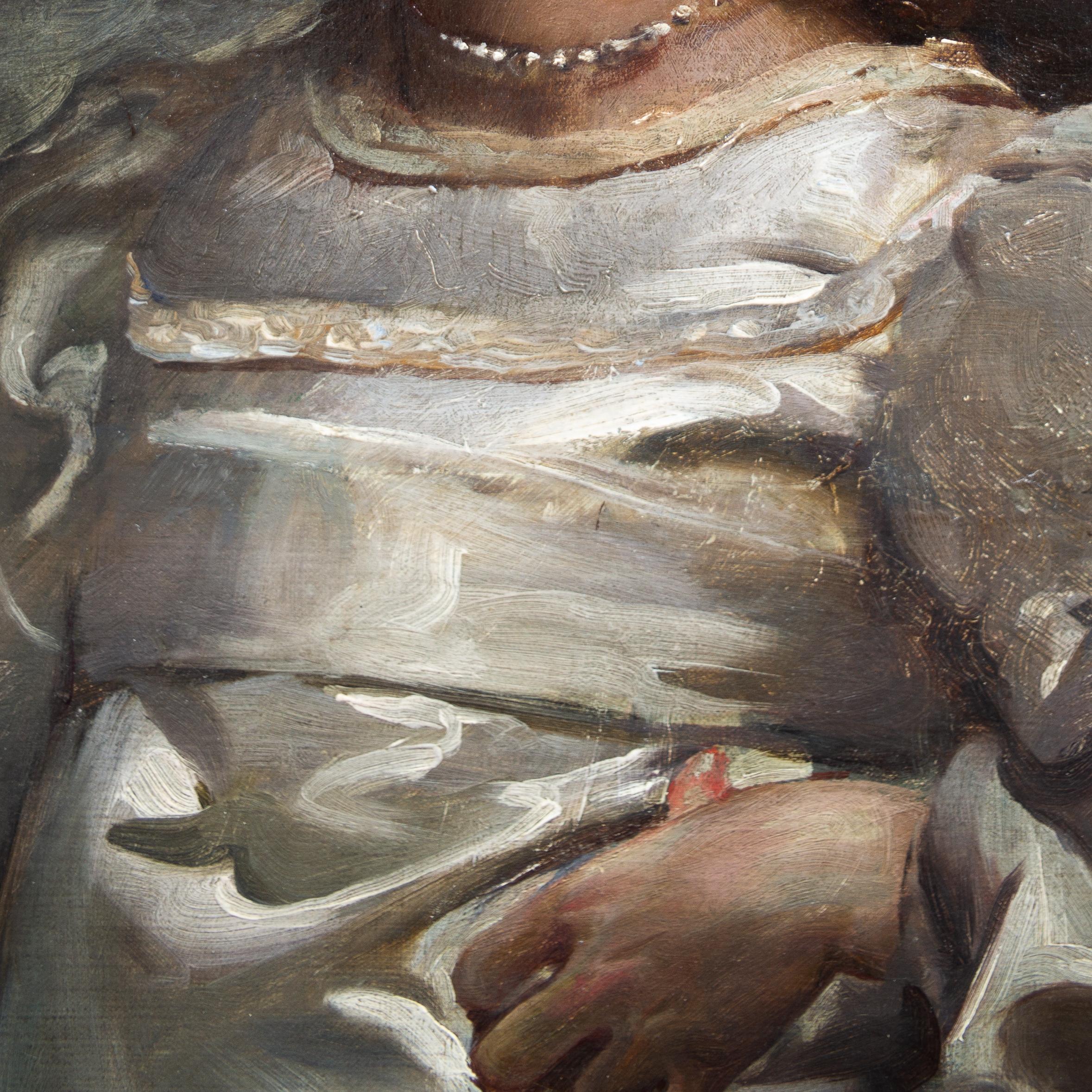 L'histoire de la Belle poque dans un portrait de John da Costa en vente 3