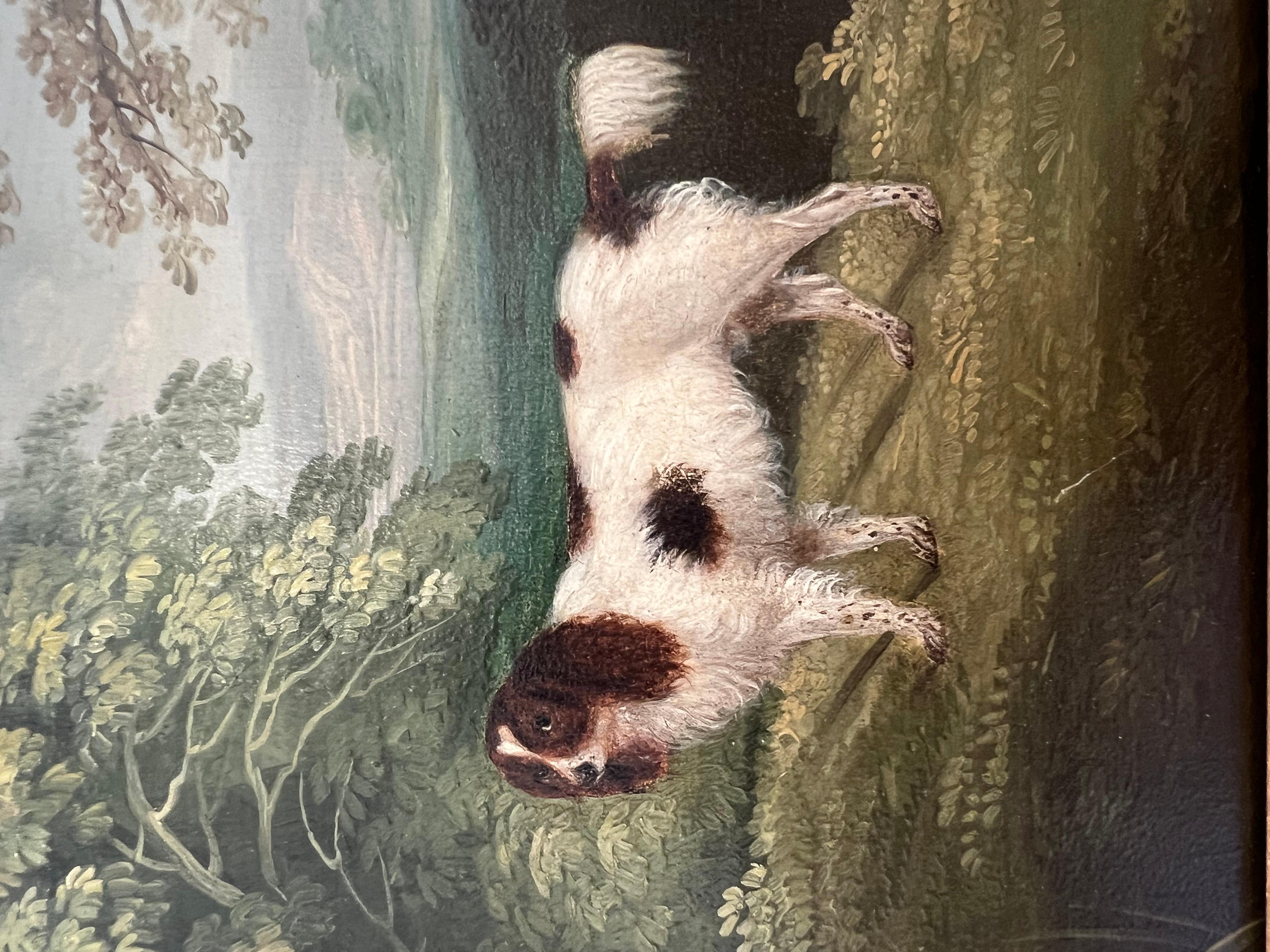 Épagneul - Noir Animal Painting par John Dalby