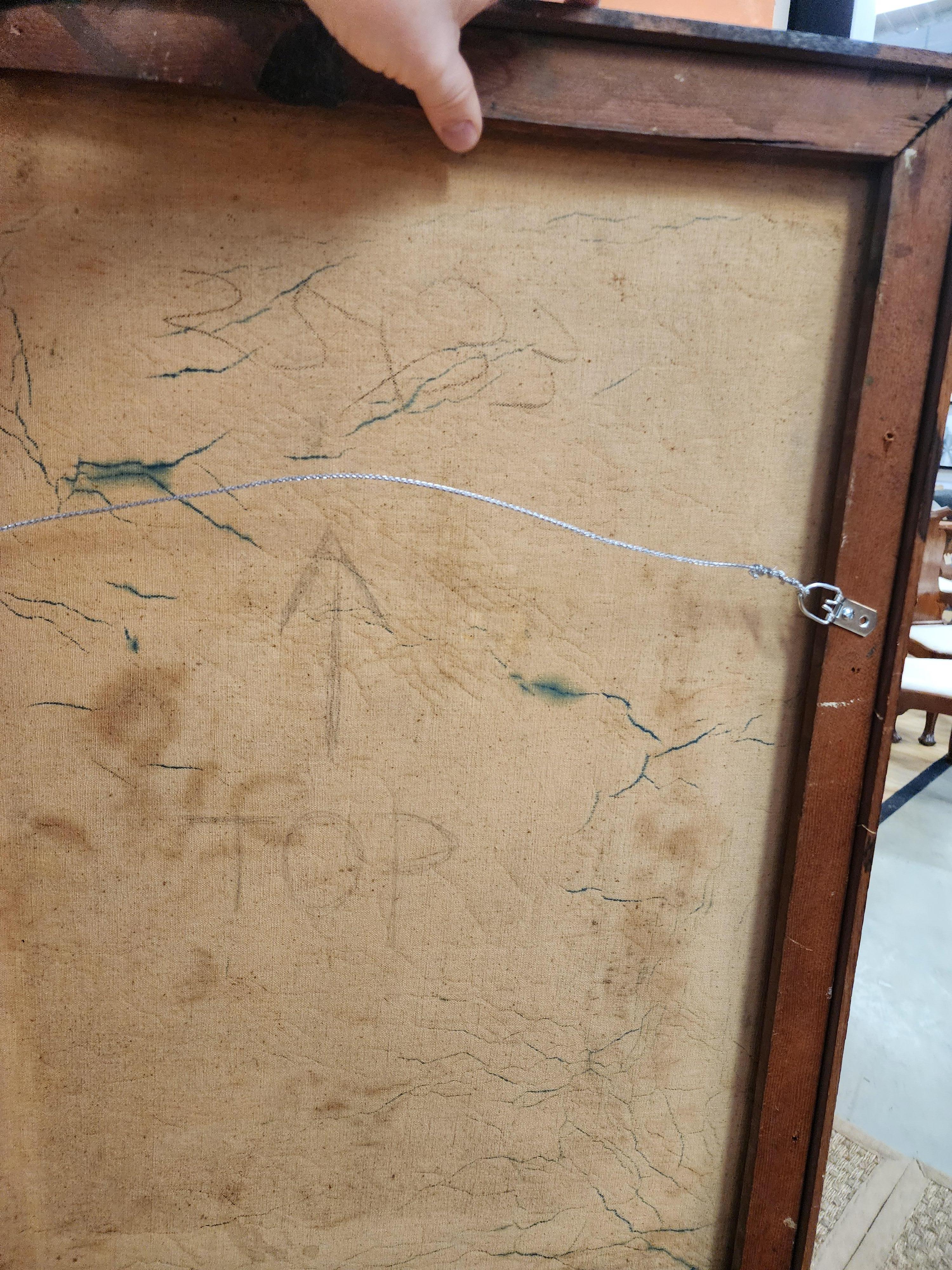 Mid-20th Century John David Rigsby Abstract Mixed Media on Canvas, American 1960 For Sale