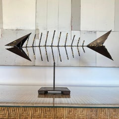 John De La Rosa California Brutalist Fish Sculpture, ca 2000s