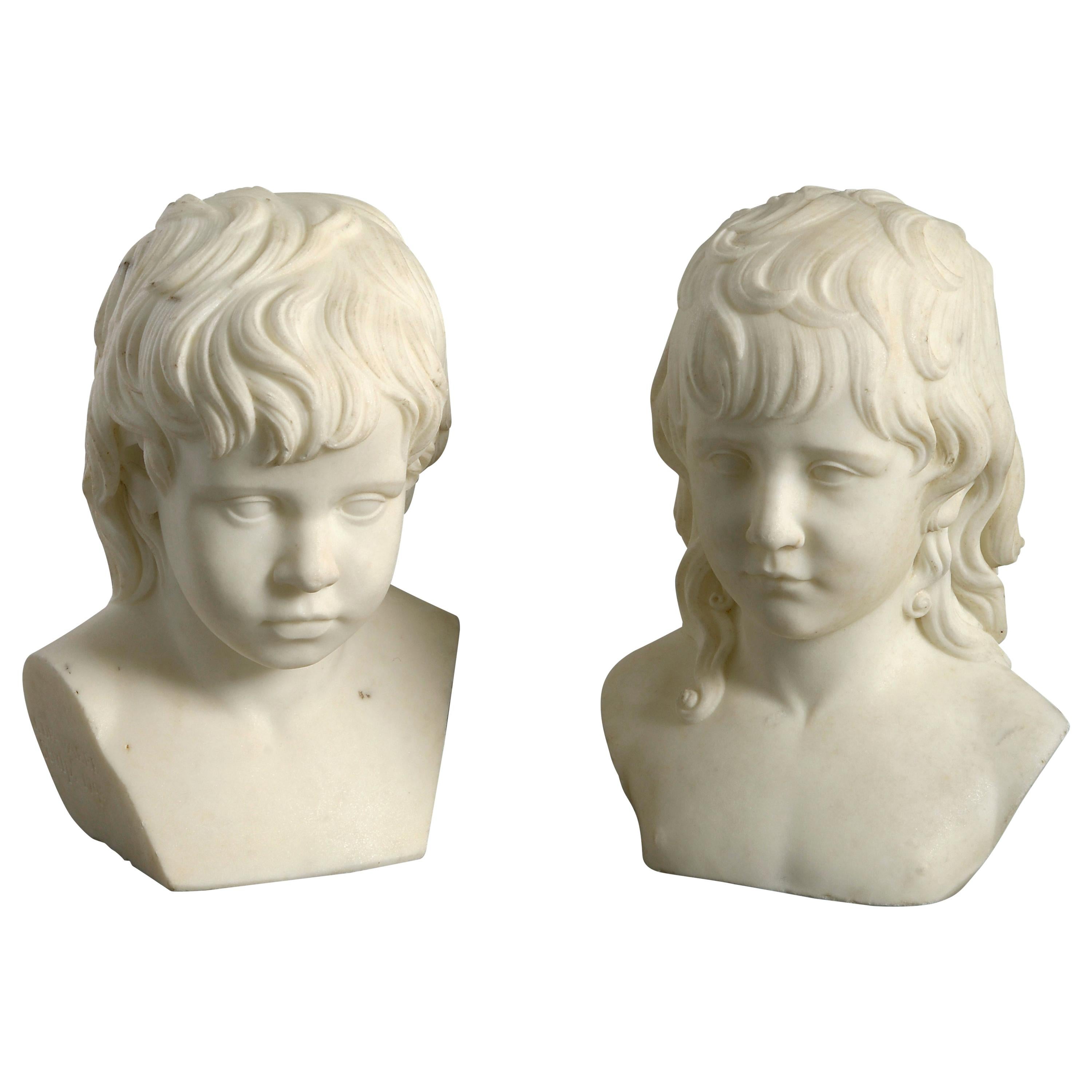 John de Vaere Statuary Marble Busts For Sale