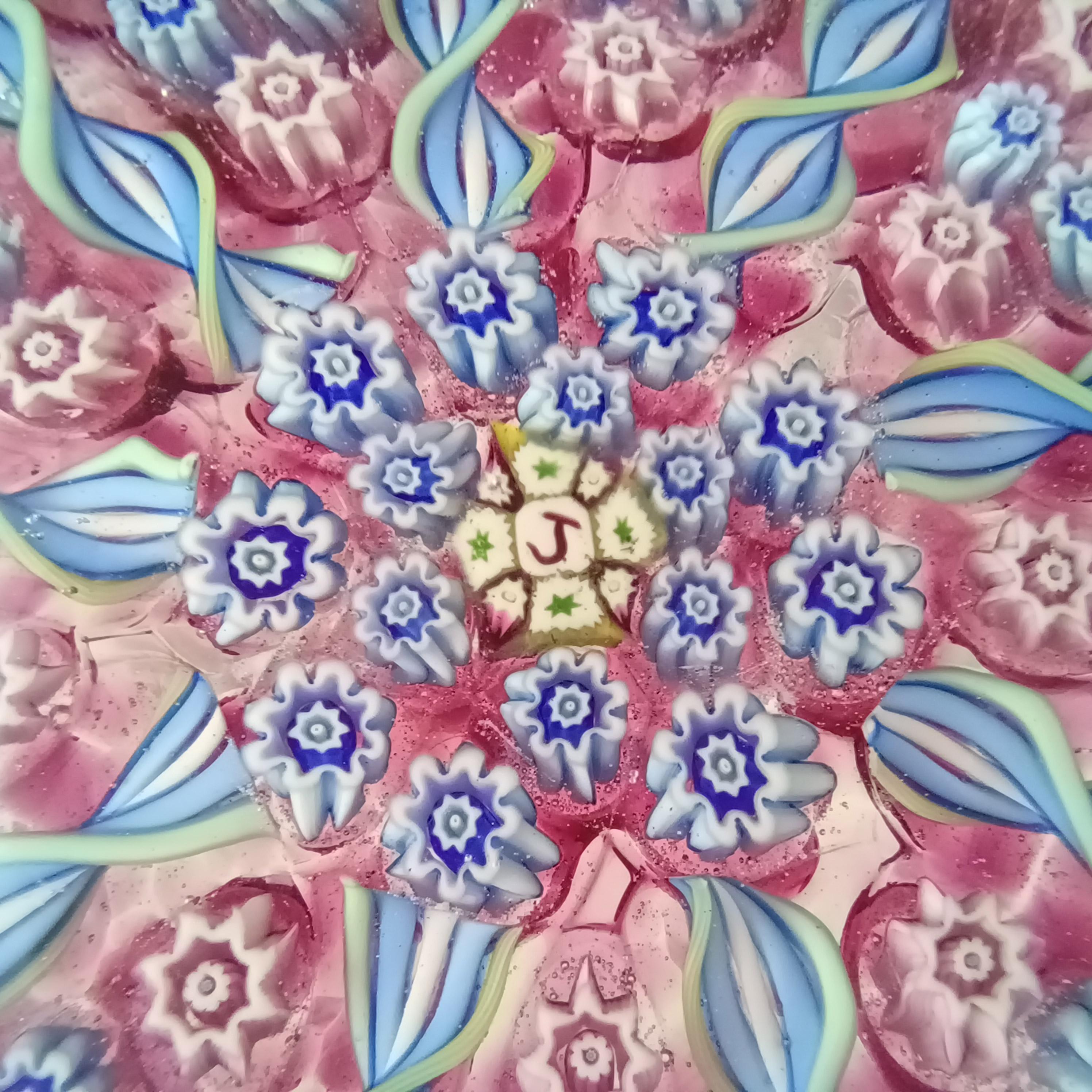 Pisapapeles Millefiori Radial de Cristal John Deacons Jay - J Cane Moderno de mediados de siglo en venta