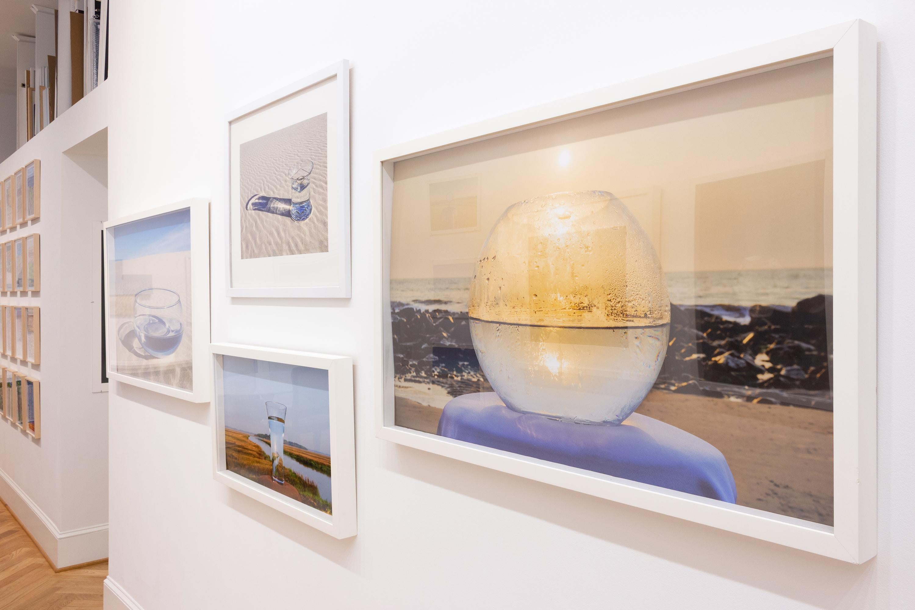 'Biosphere' - still life photography - water - vase - sunset - Photograph by John Dean