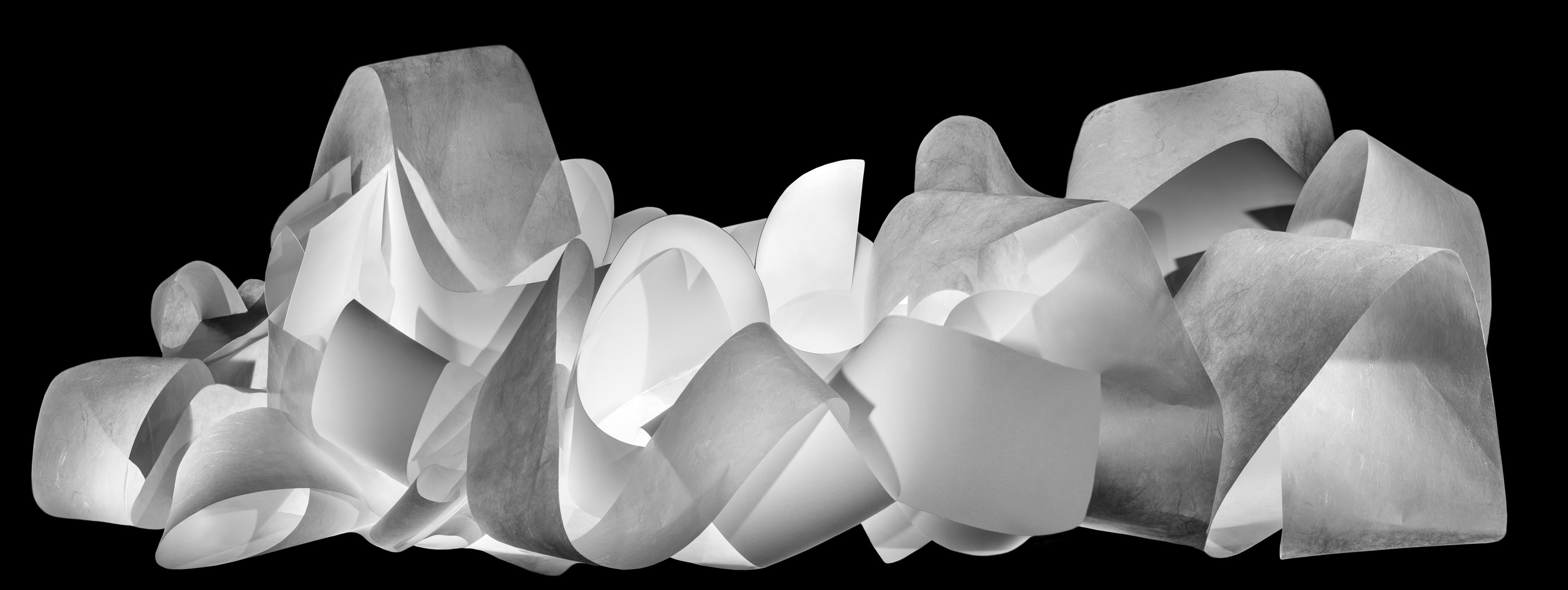 John Dean Black and White Photograph – „Undercurrents (1/23/22)“ – abstrakte Fotografie – Schwarz-Weiß-Fotografie