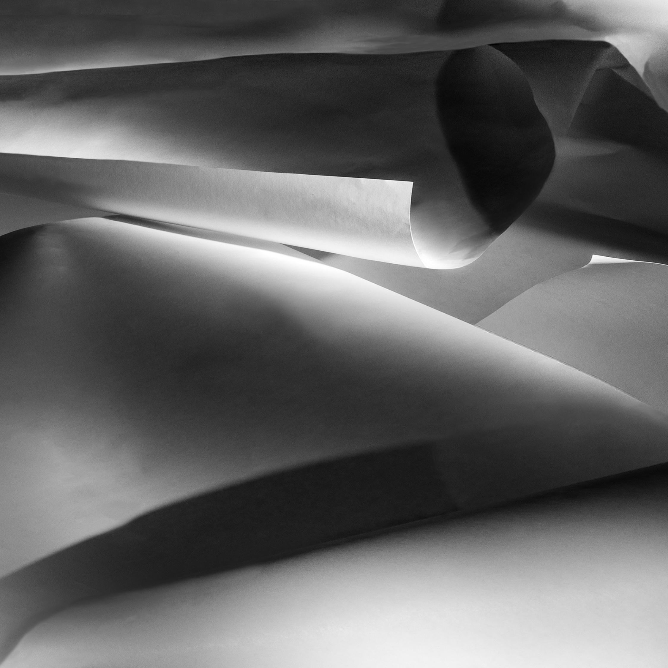 'Undercurrents (3/20/22)' - abstract photography - black and white photograph - Photograph by John Dean