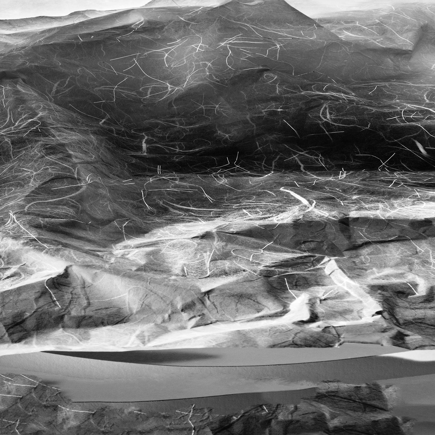 'Undercurrents (8/1/22)' - abstract photography - black and white photograph - Photograph by John Dean