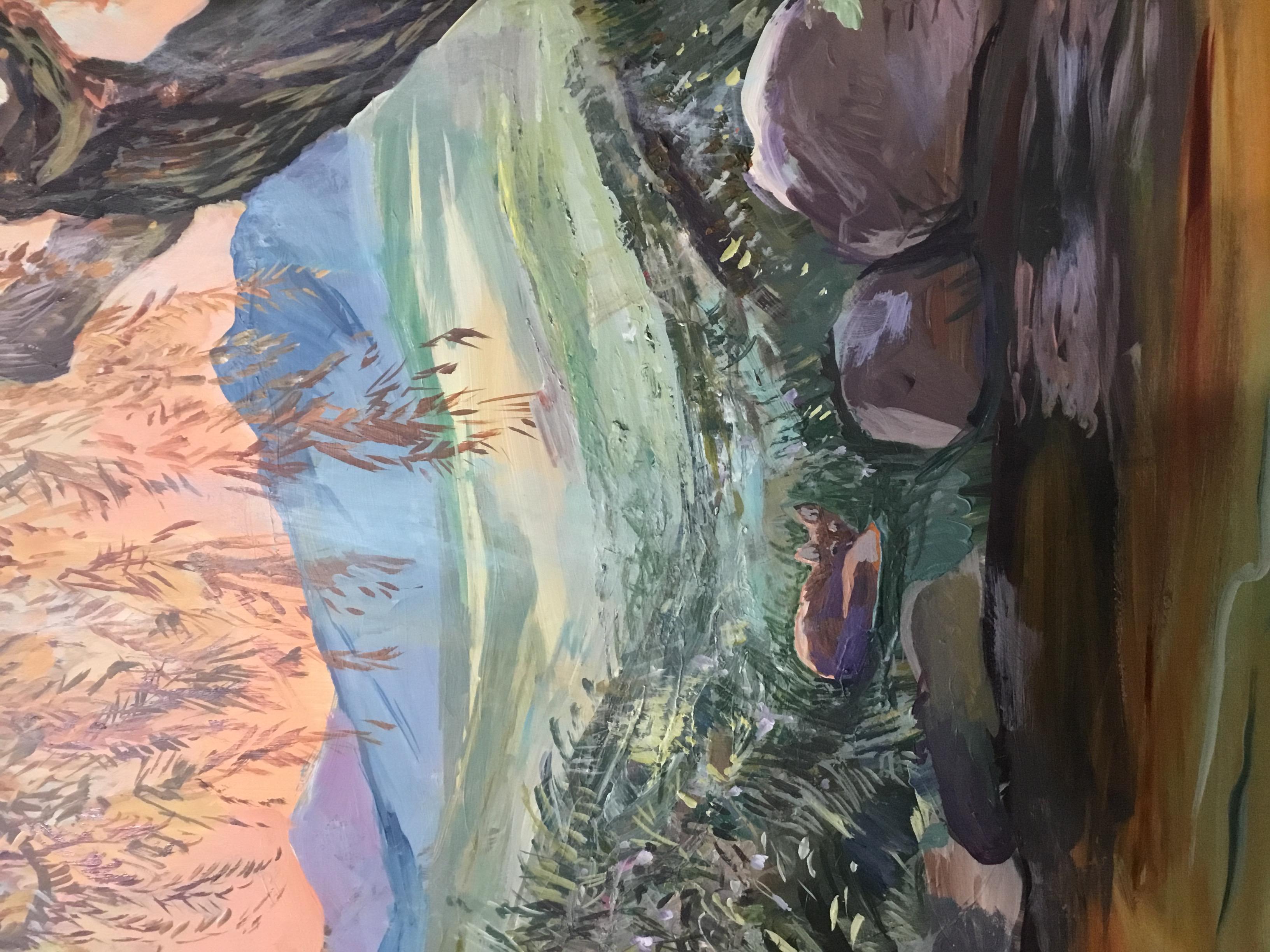 Una siesta bajo el sauce - Painting de John Defeo