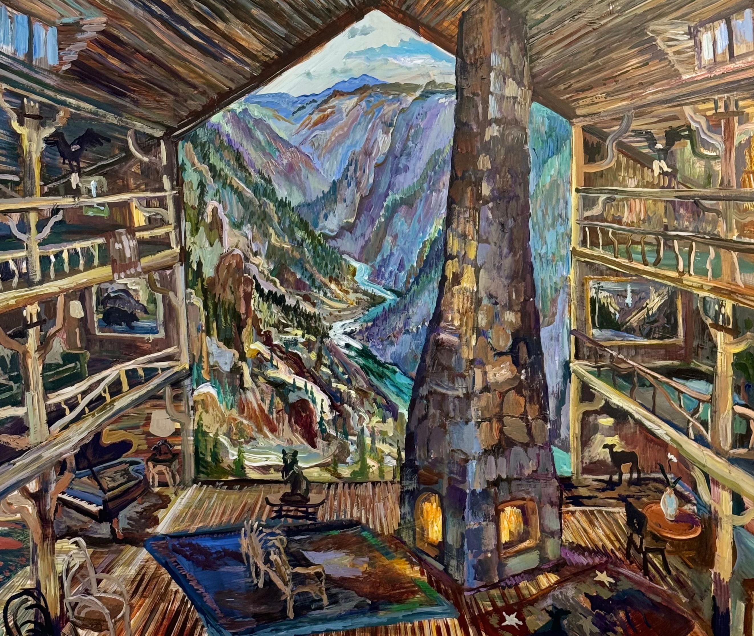 Landscape Painting de John Defeo - Una logia muy fiel...