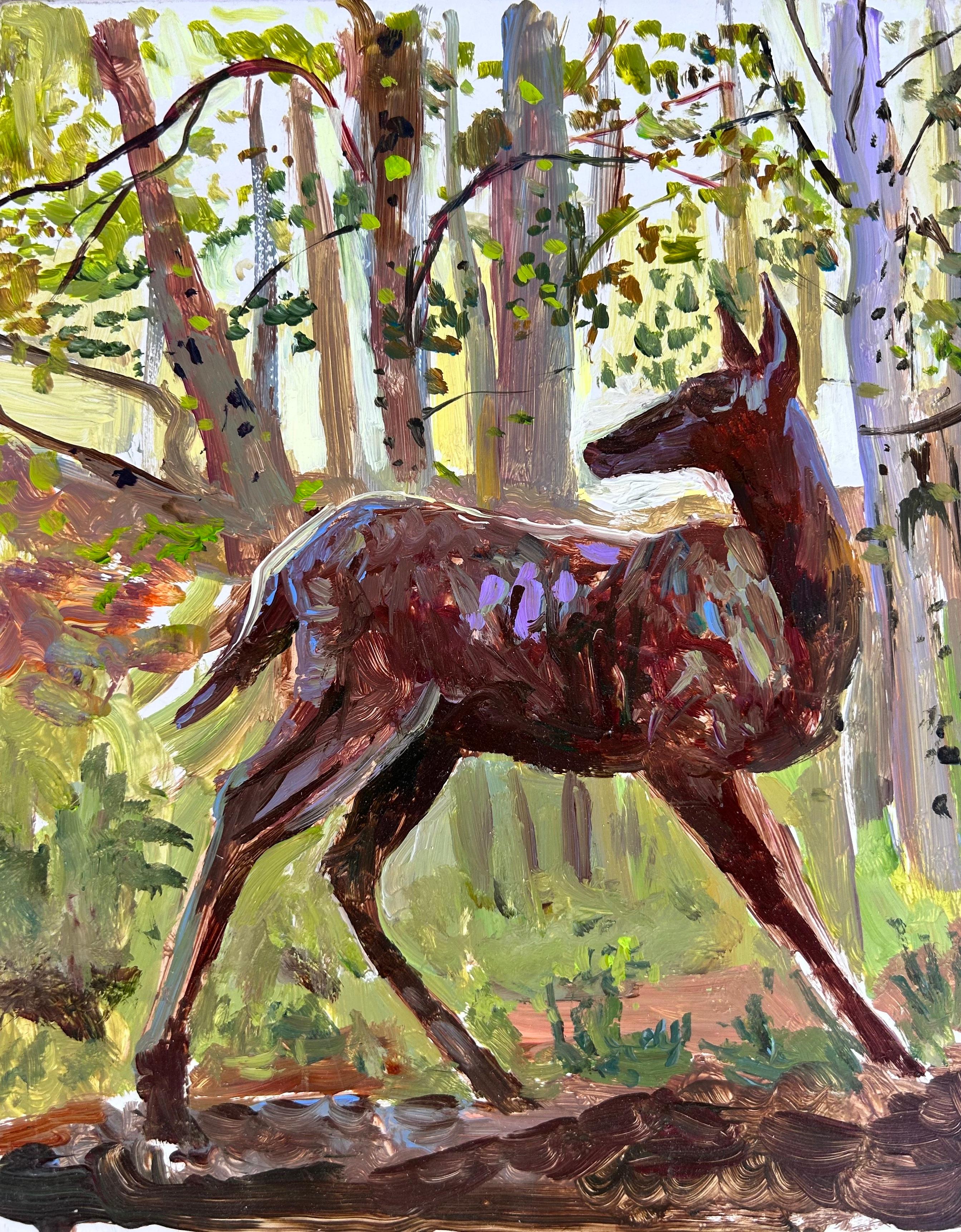 John Defeo Landscape Painting - Deer