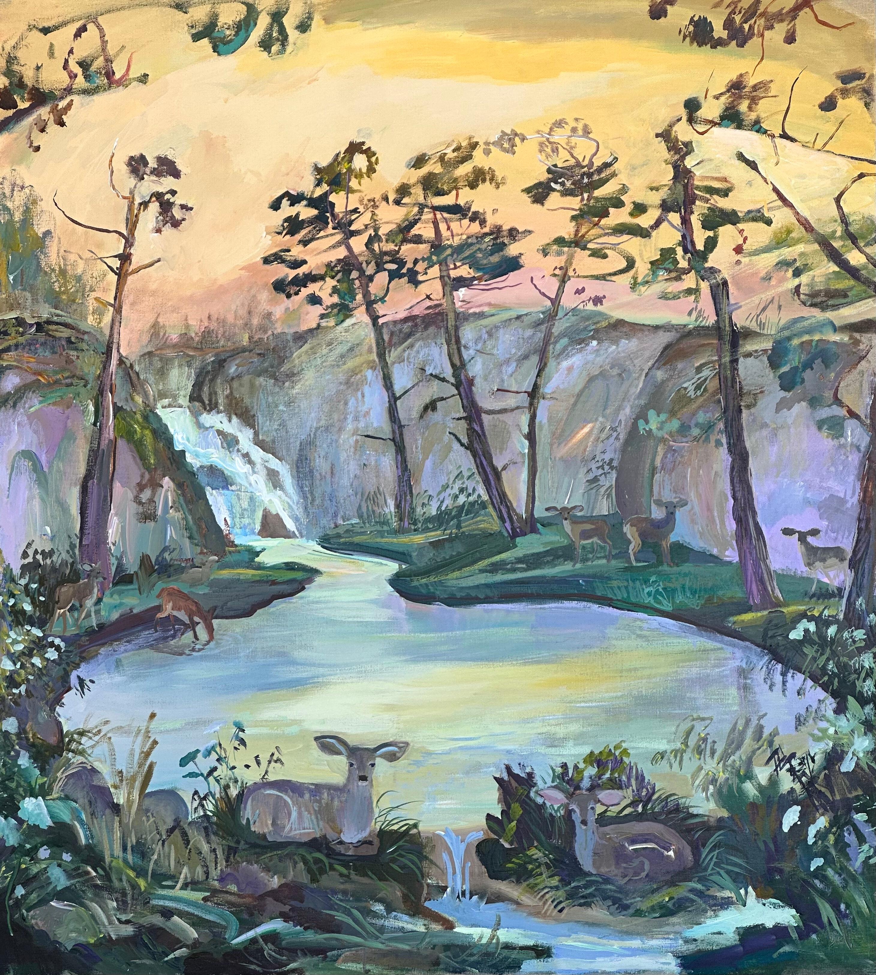 John Defeo Landscape Painting - Gentle Waters