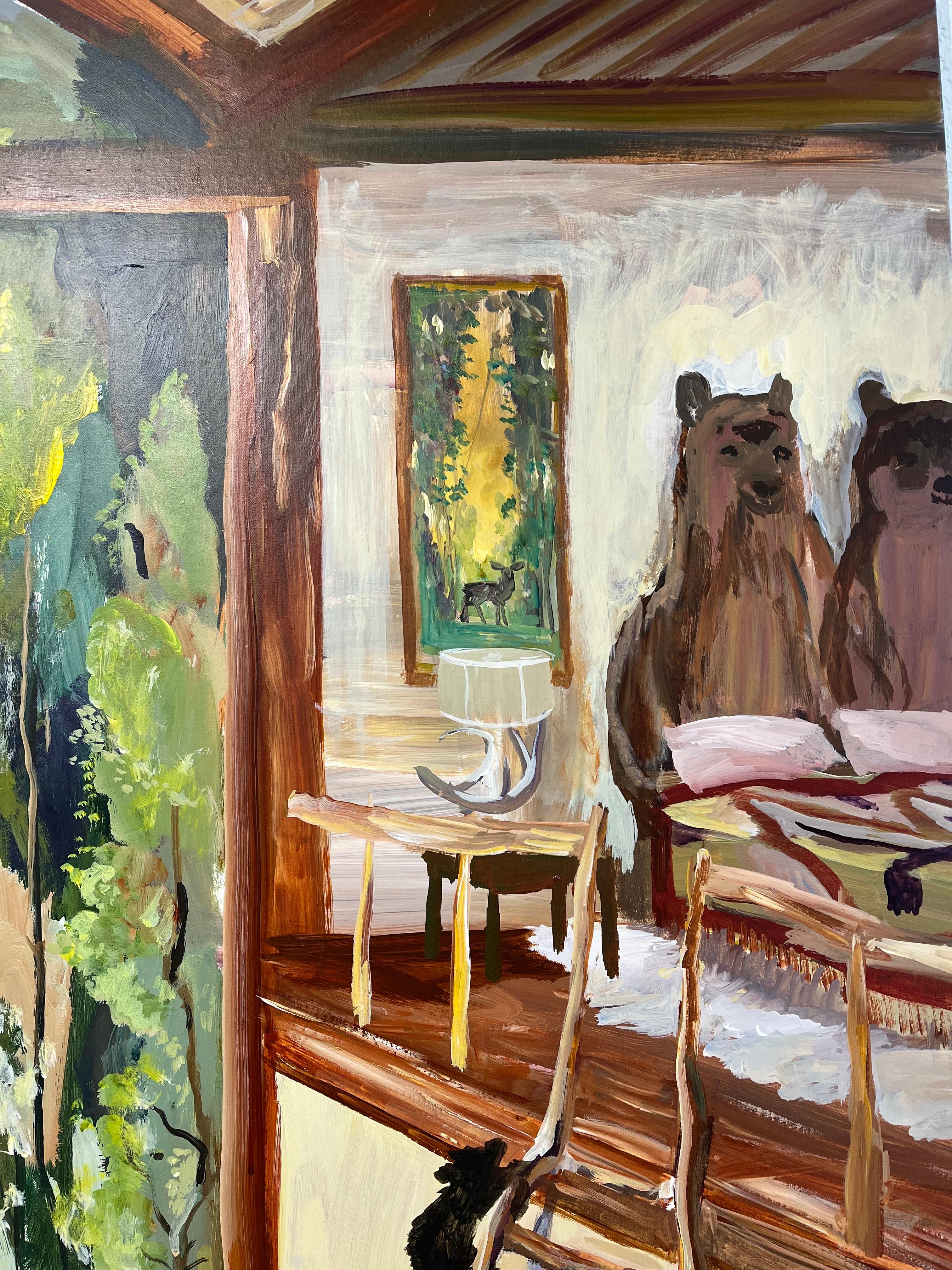 Albergue del Valle de Lamar - Painting Contemporáneo de John Defeo