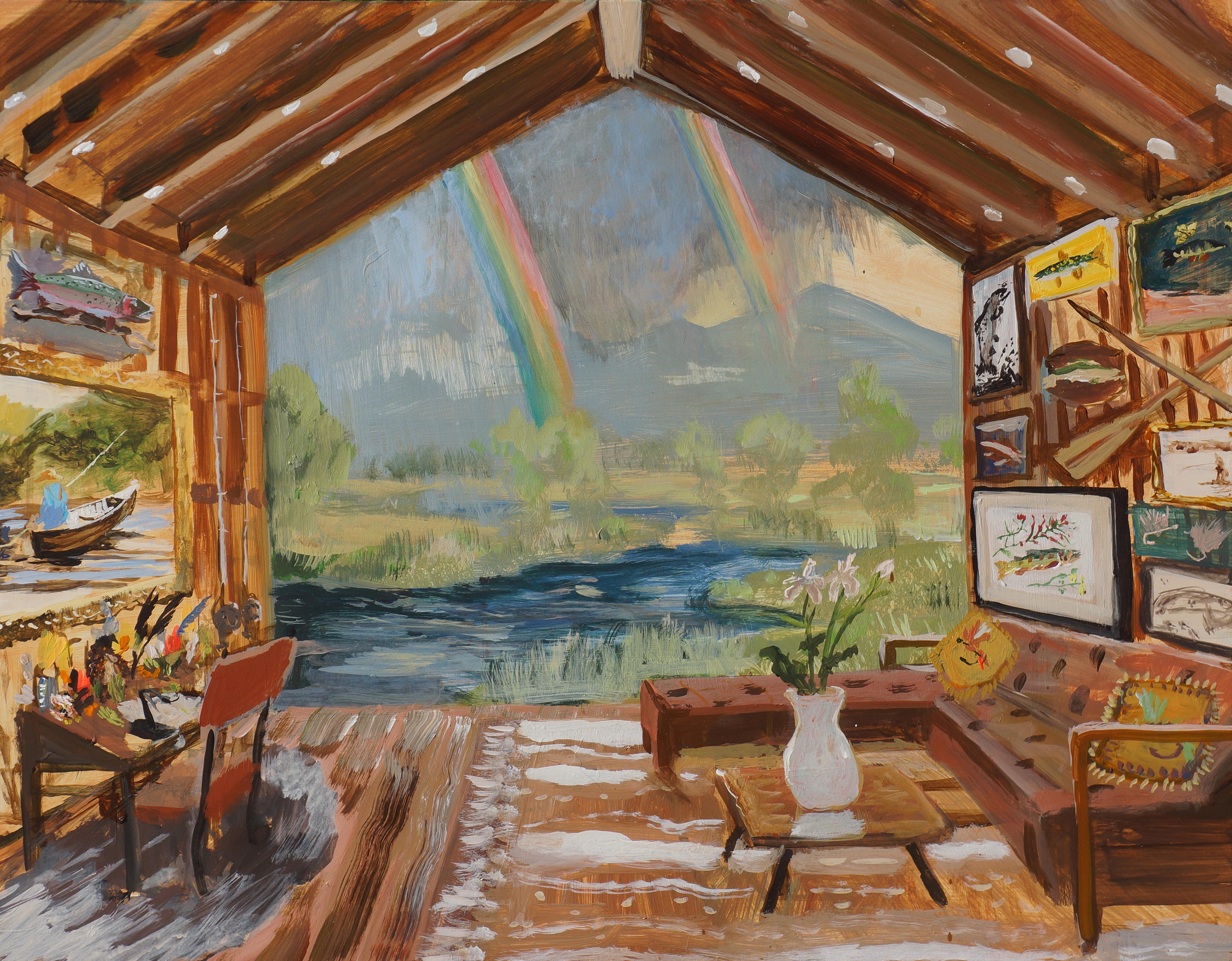 John Defeo Interior Painting - Paradise Valley Fish Camp