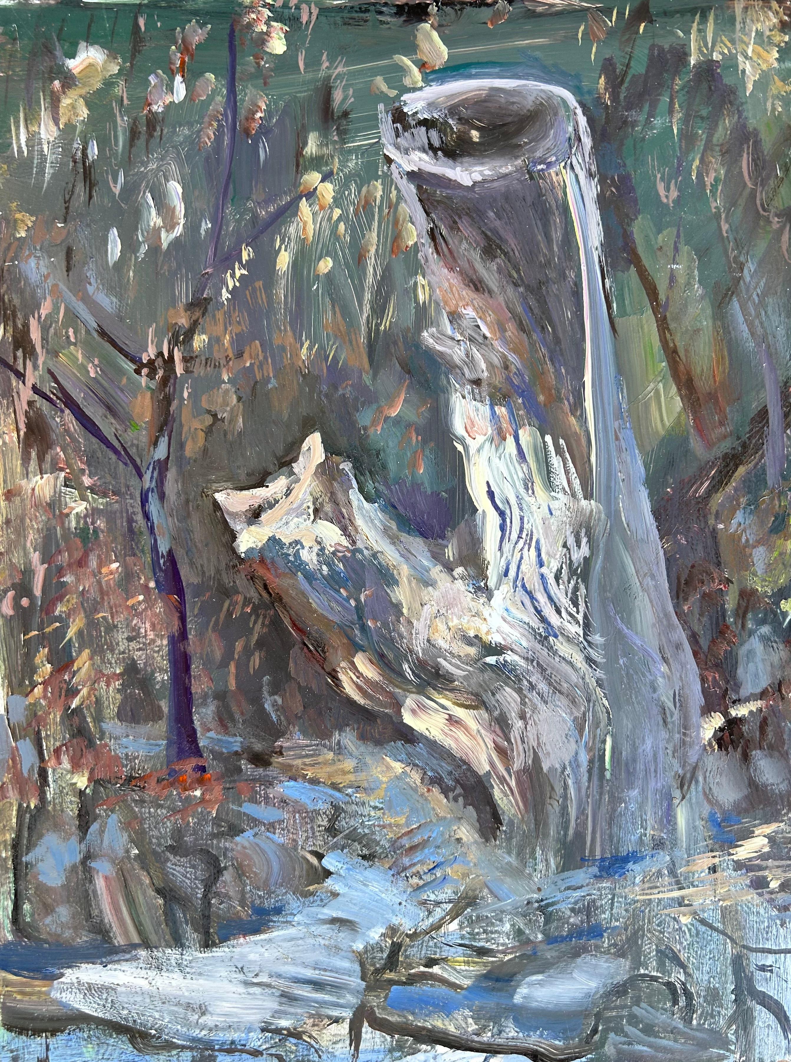 John Defeo Landscape Painting - The Lovely Stump