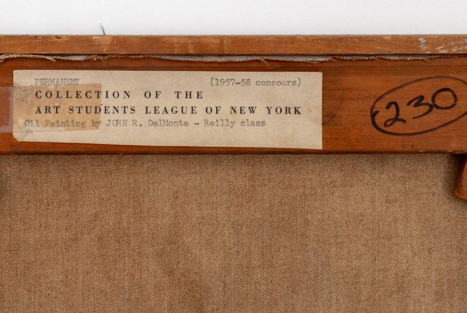 Standing Female Nude (Braun), Nude Painting, von John DelMonte