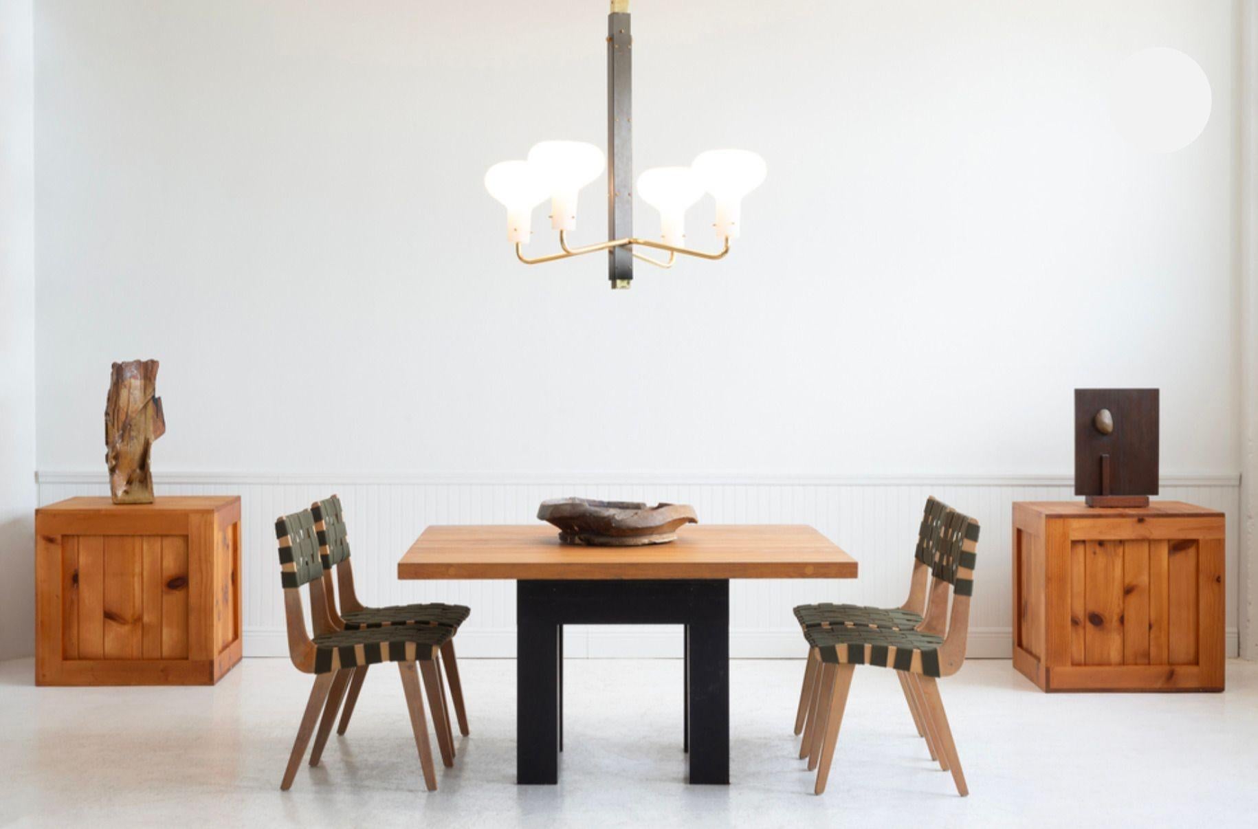 Tables en caisse de John Dickinson provenant de la Firehouse, San Francisco, 1970 Bon état - En vente à Chicago, IL