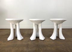 John Dickinson for Sutherland "African" Three-Legged Tables, Set of Three