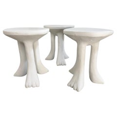 John Dickinson for Sutherland "African" Three-Legged Tables, Set of Three