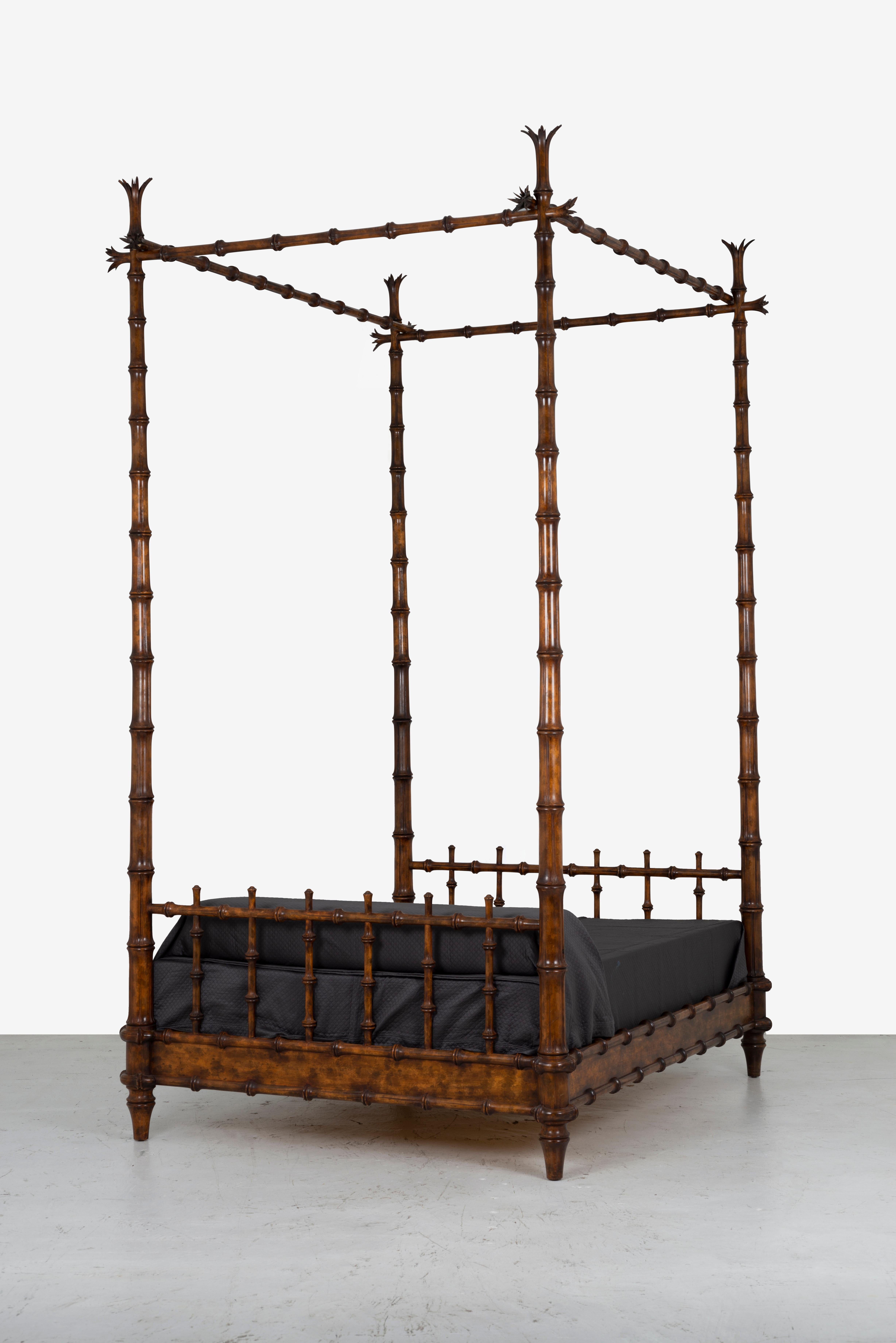 Early Victorian John Dickinson King Size Four-Poster Bed from the Firehouse For Sale