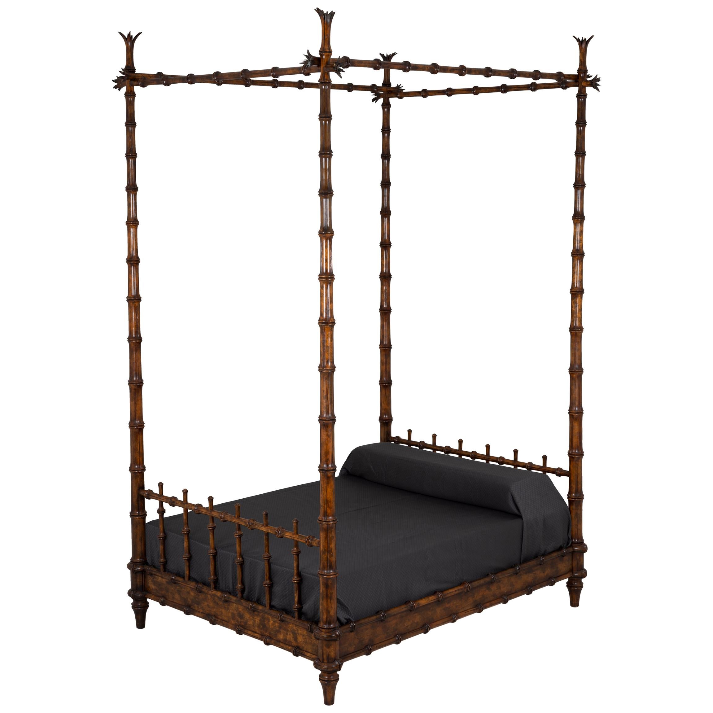 John Dickinson King Size Four-Poster Bed from the Firehouse For Sale
