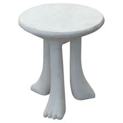 John Dickinson Mid-Century Modern Style Sculpted Africa Side / End Table, Signed