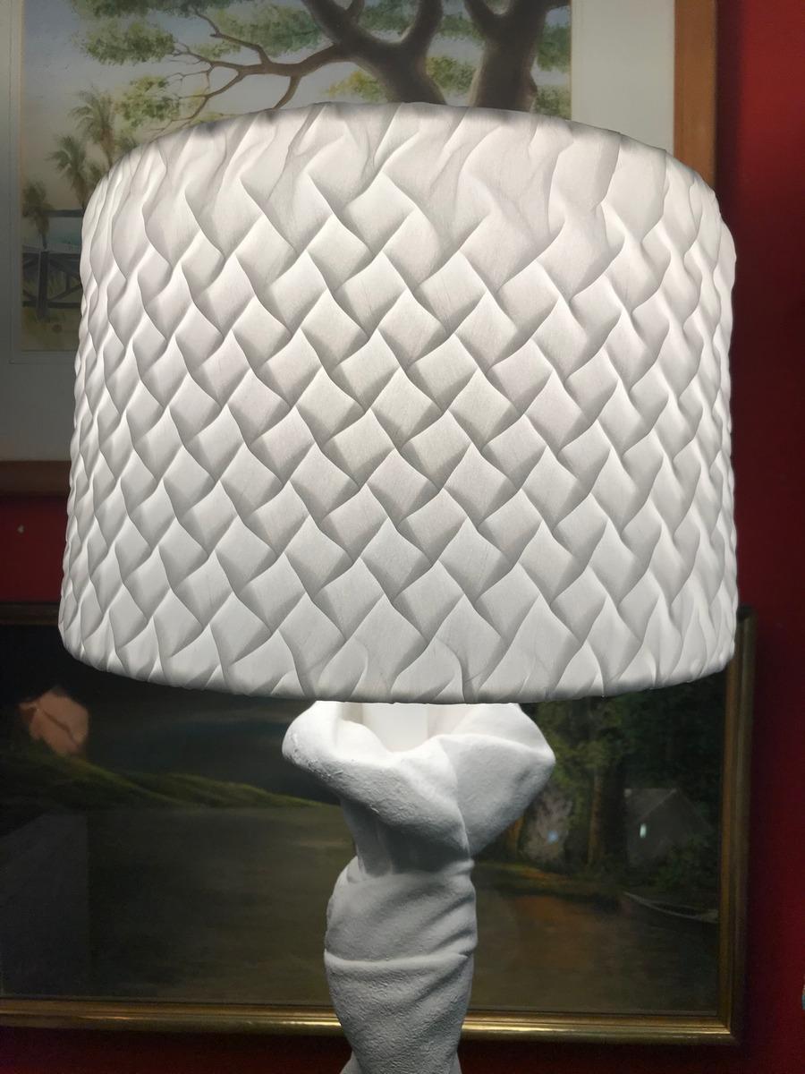 John Dickinson Plaster Lamp In Excellent Condition In Pasadena, CA