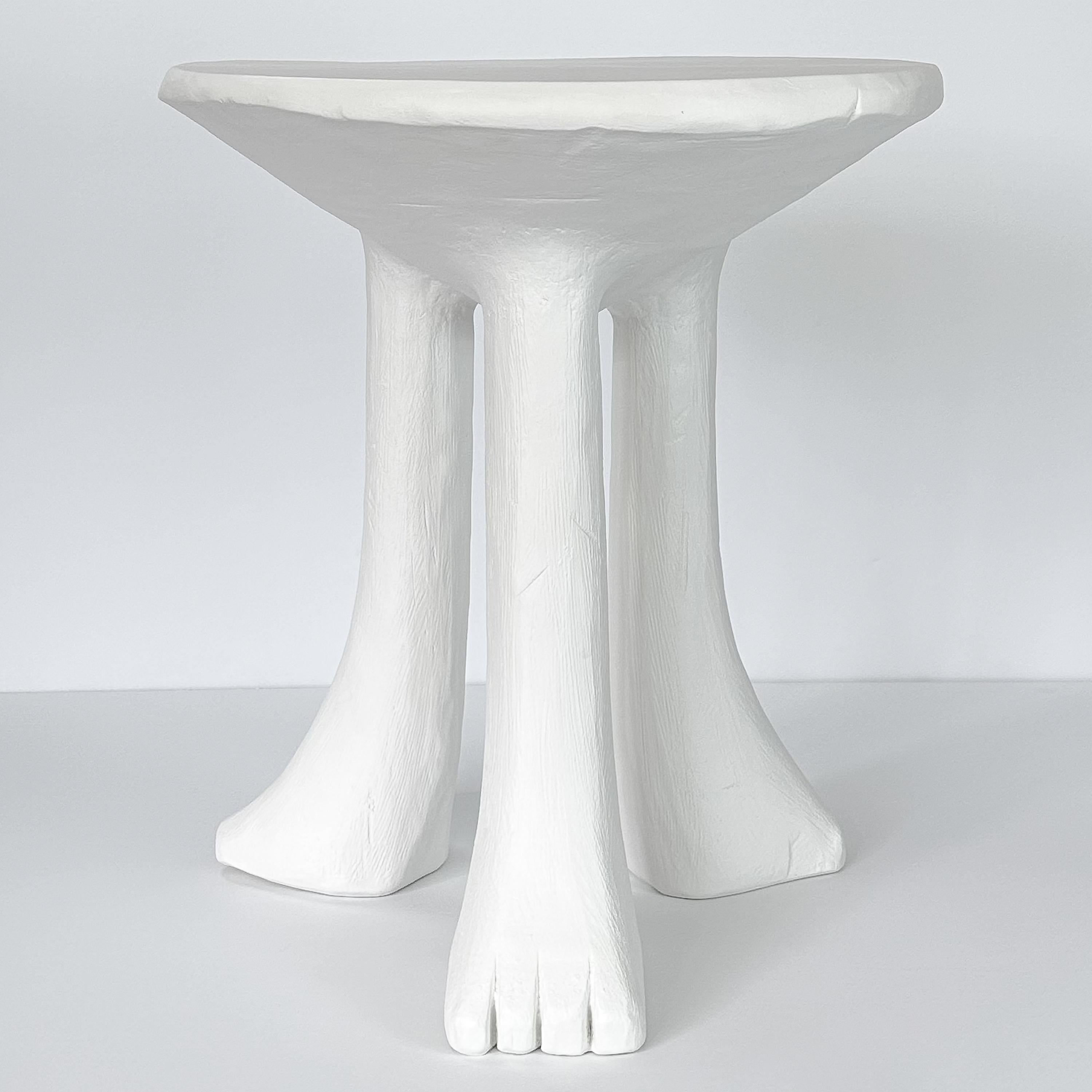Discover an exquisite masterpiece of art and design with this rare and iconic African end table by the legendary John Dickinson (American 1920 - 1982).  Model 101-A.  Hand-crafted circa 1980 during the zenith of Dickinson's celebrated career, this