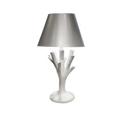 John Dickinson Rare and Important "Twig" Plaster Table Lamp, 1970s