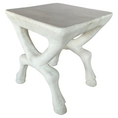 John Dickinson Style Etruscan "X-Leg" Hooved Side Table