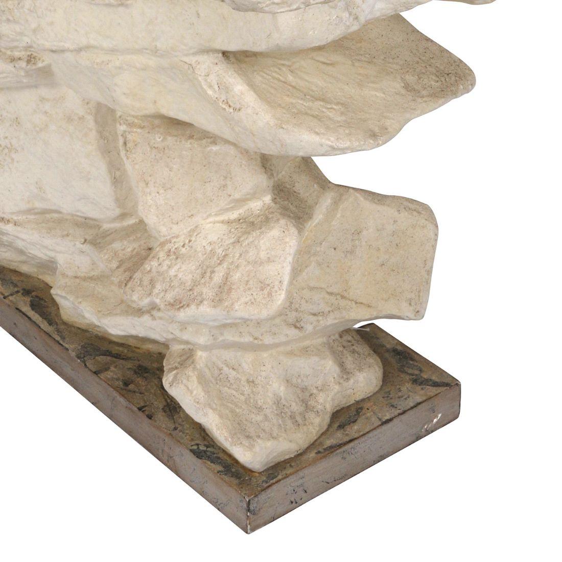Brutalist John Dickinson Style Plaster Vintage Console Circa 1960 For Sale