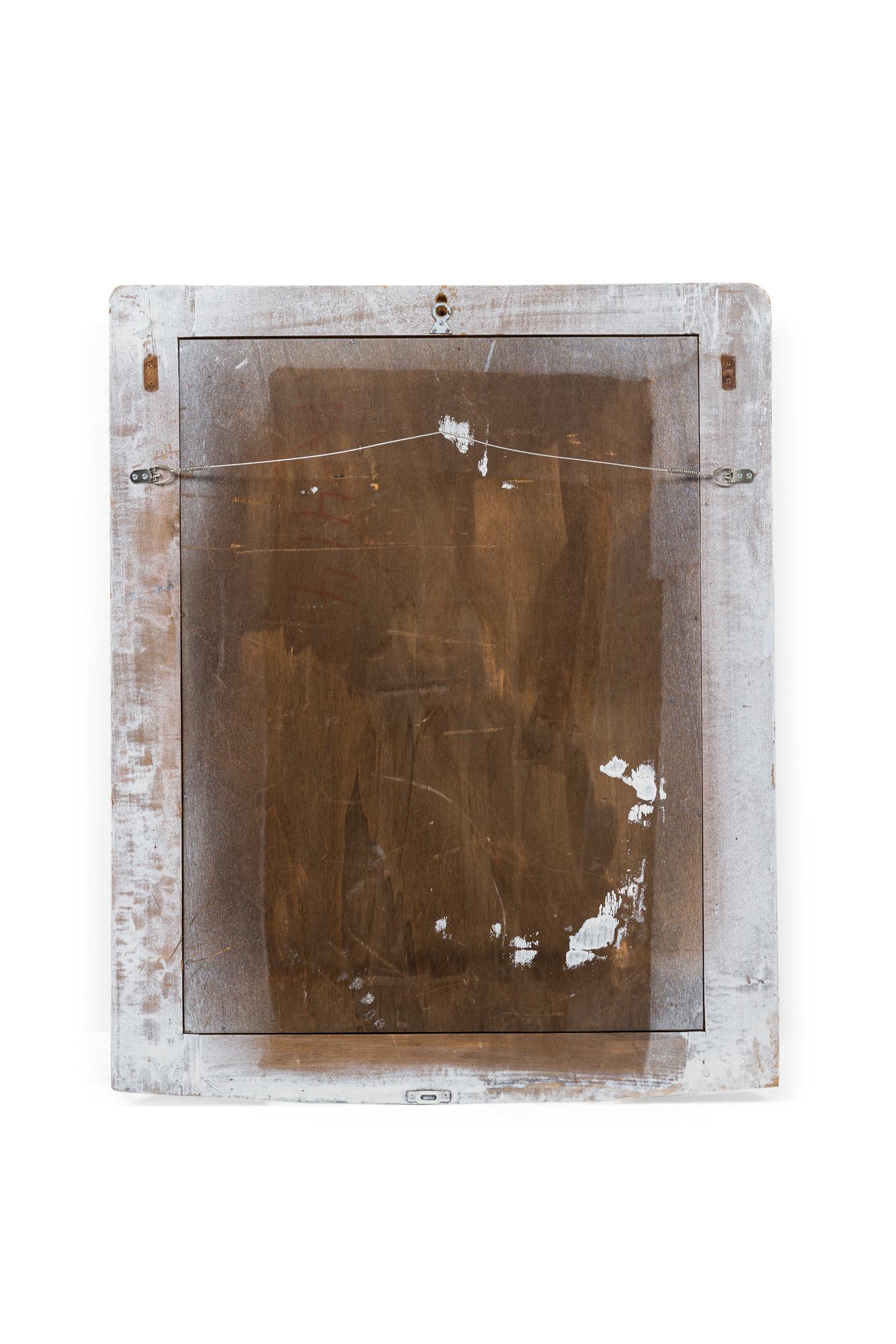 Céramique Miroir en laque blanche de style John Dickinson en vente