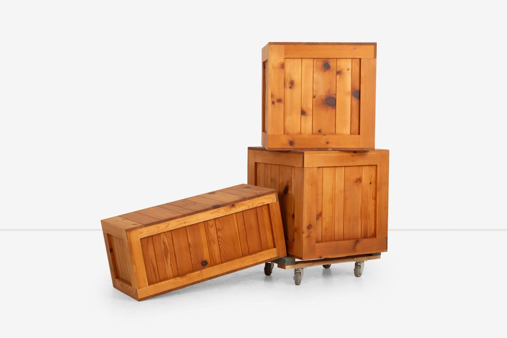 John Dickinson Unique Crate Coffee Table from the Firehouse, San Francisco 1970 im Angebot 3