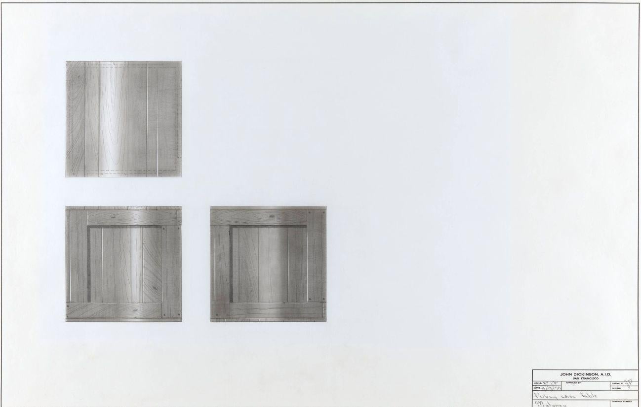 John Dickinson Unique Crate Coffee Table from the Firehouse, San Francisco 1970 im Angebot 5