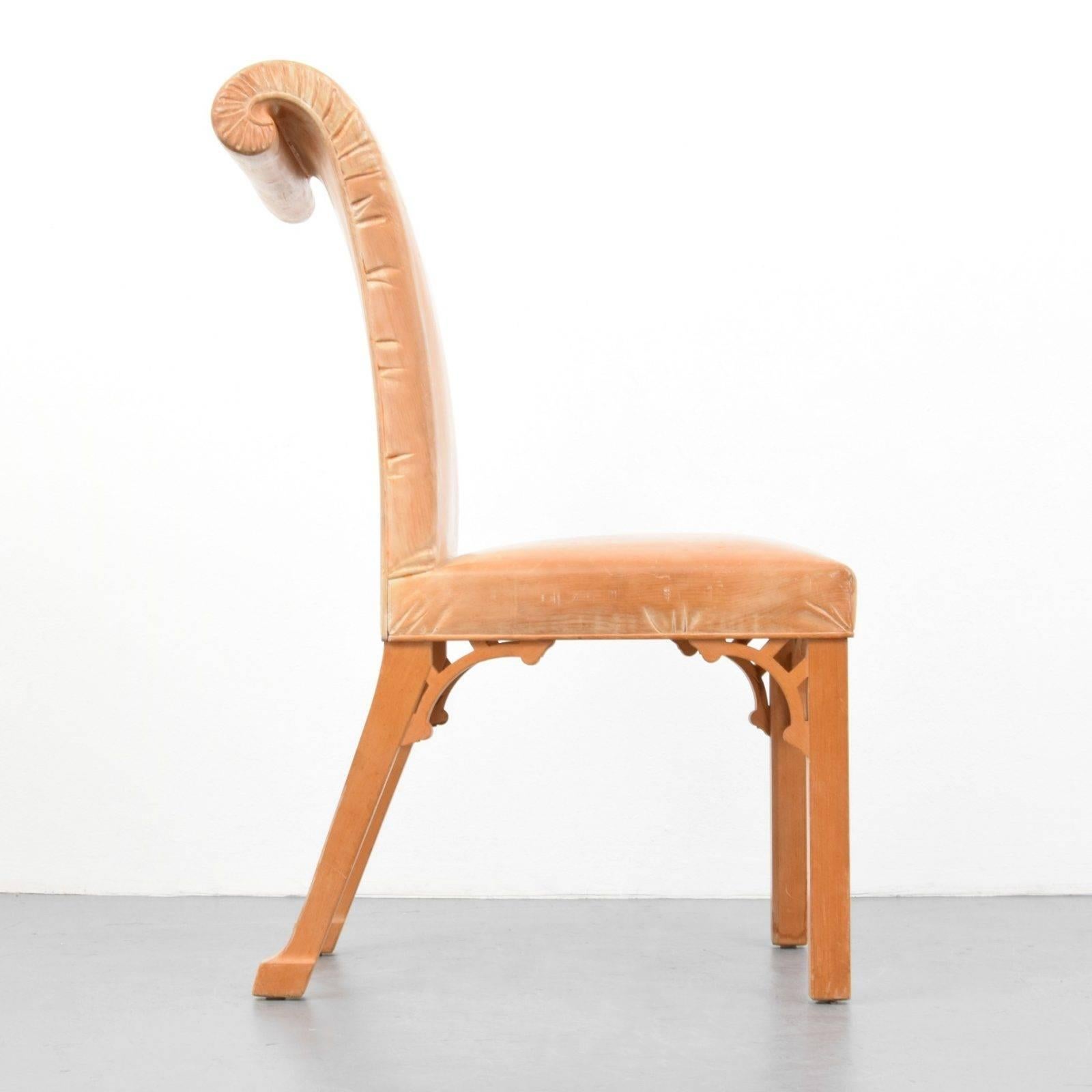 Chaise sculptée à la main de John Dickinson, États-Unis, 1969 Excellent état - En vente à New York, NY