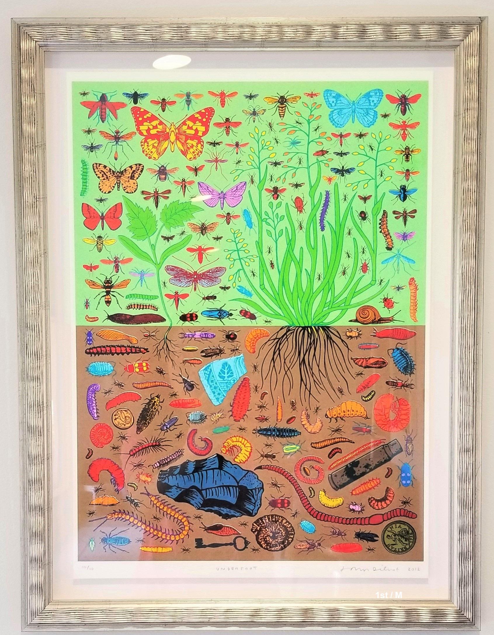 John Dilnot Abstract Print - Screenprint