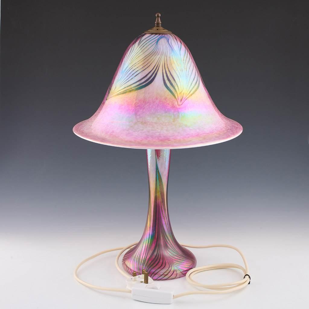Lámpara de sobremesa de vidrio artístico John Ditchfield Modern Británico en venta