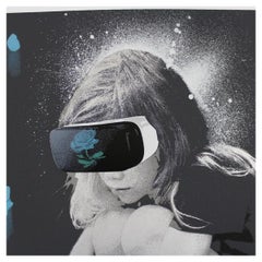 Another Day in Paradise Screen Print, Signed Street Art, 50x50 cm