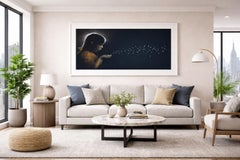 GoldDotNova Hand-Pulled Screen Print, Metallic Inks, Street Art, 2010+