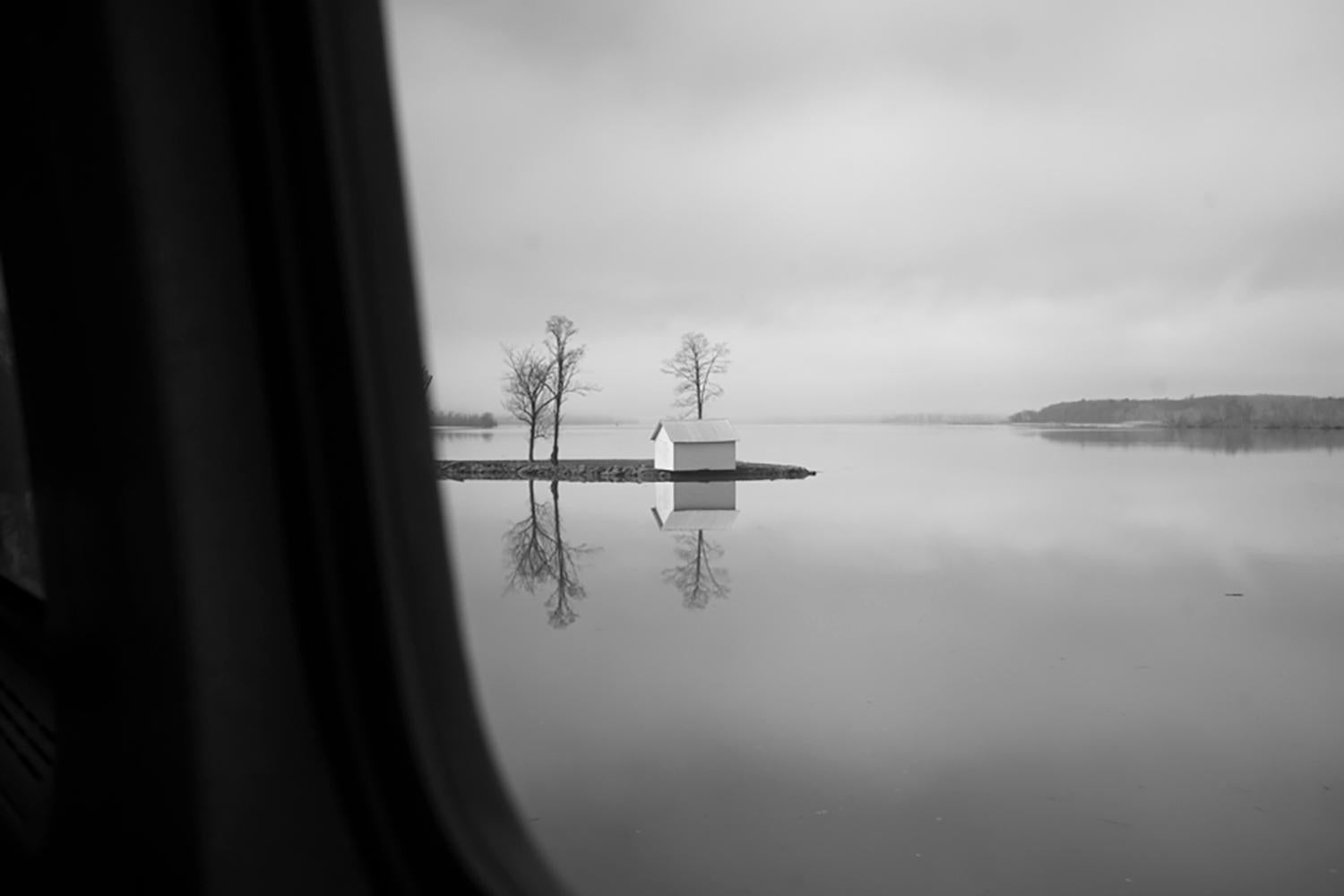 John Dolan Landscape Photograph - Silver Hudson, Livingston, NY