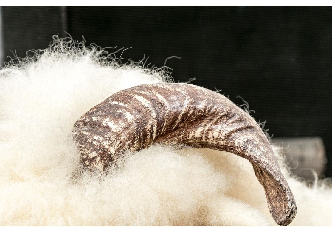 John Donahoe Ram Sculpture/ Bench In Fair Condition For Sale In Bridgeport, CT