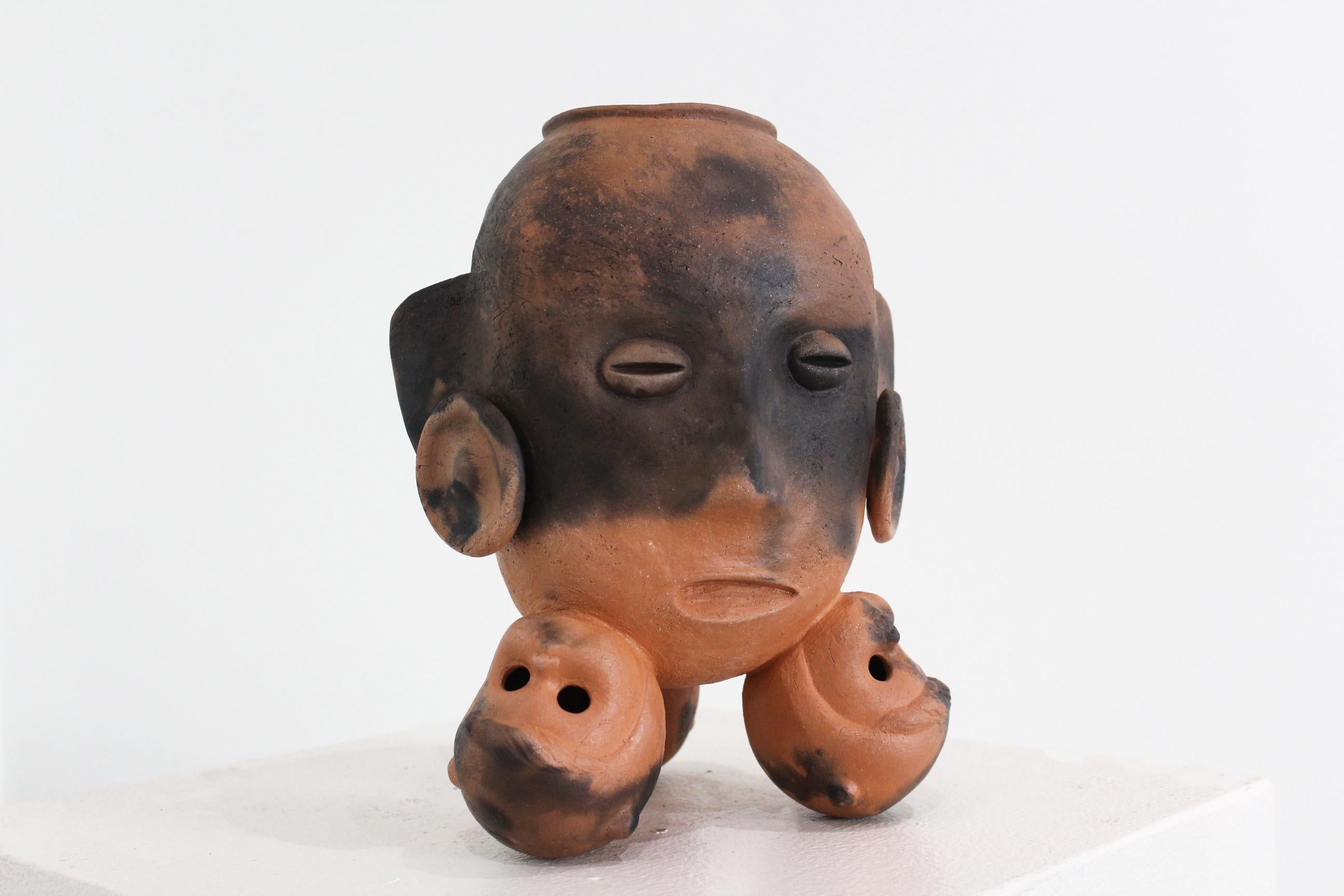 TriPod Head Vessel 1 - Sculpture by John Donovan