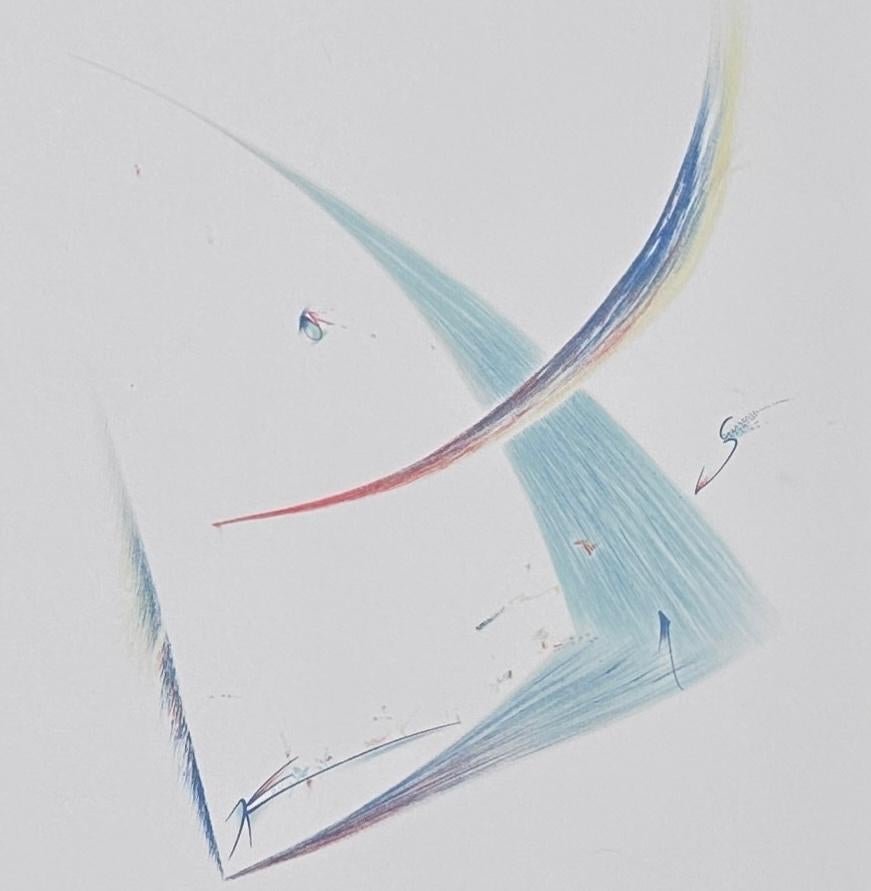 Abstrakte, minimalistische Lithographie in limitierter Auflage; Musik, Tanz inspiriert, detailliert – Print von John Dowell