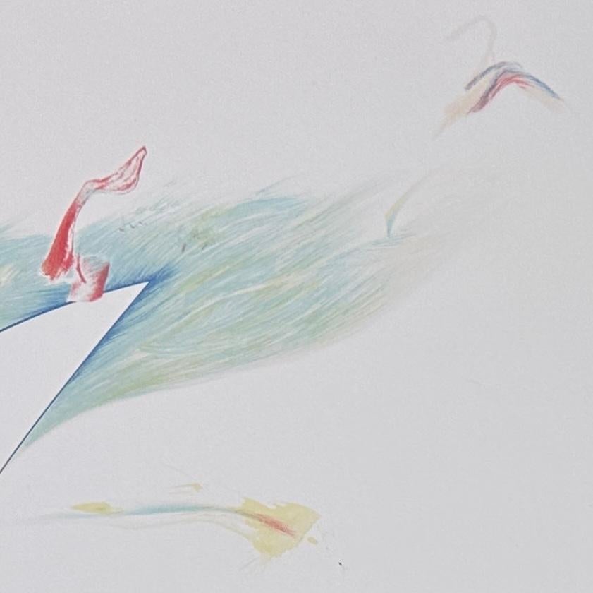 Abstrakte, minimalistische Lithographie in limitierter Auflage; Musik, Tanz inspiriert, detailliert (Grau), Abstract Print, von John Dowell