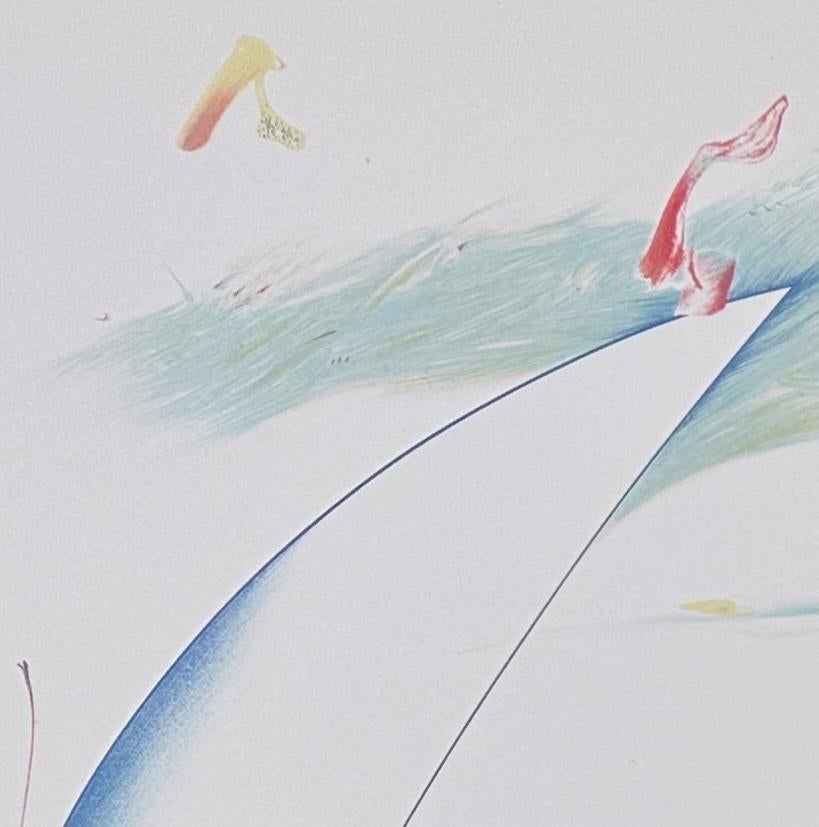Abstrakte, minimalistische Lithographie in limitierter Auflage; Musik, Tanz inspiriert, detailliert im Angebot 2