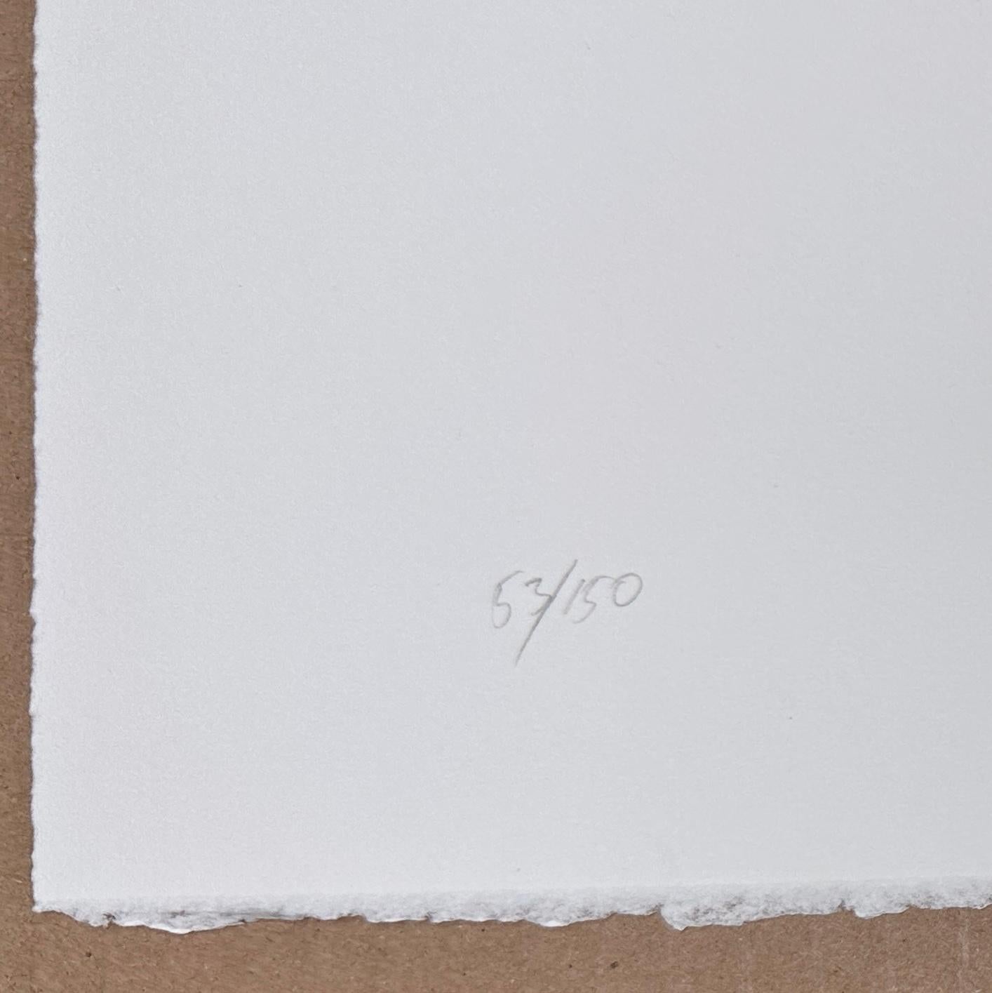 Abstrakte, minimalistische Lithographie in limitierter Auflage; Musik, Tanz inspiriert, detailliert im Angebot 5
