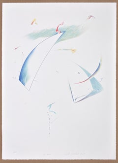 Litografía abstracta y minimalista de edición limitada; inspirada en la música y la danza, detallada