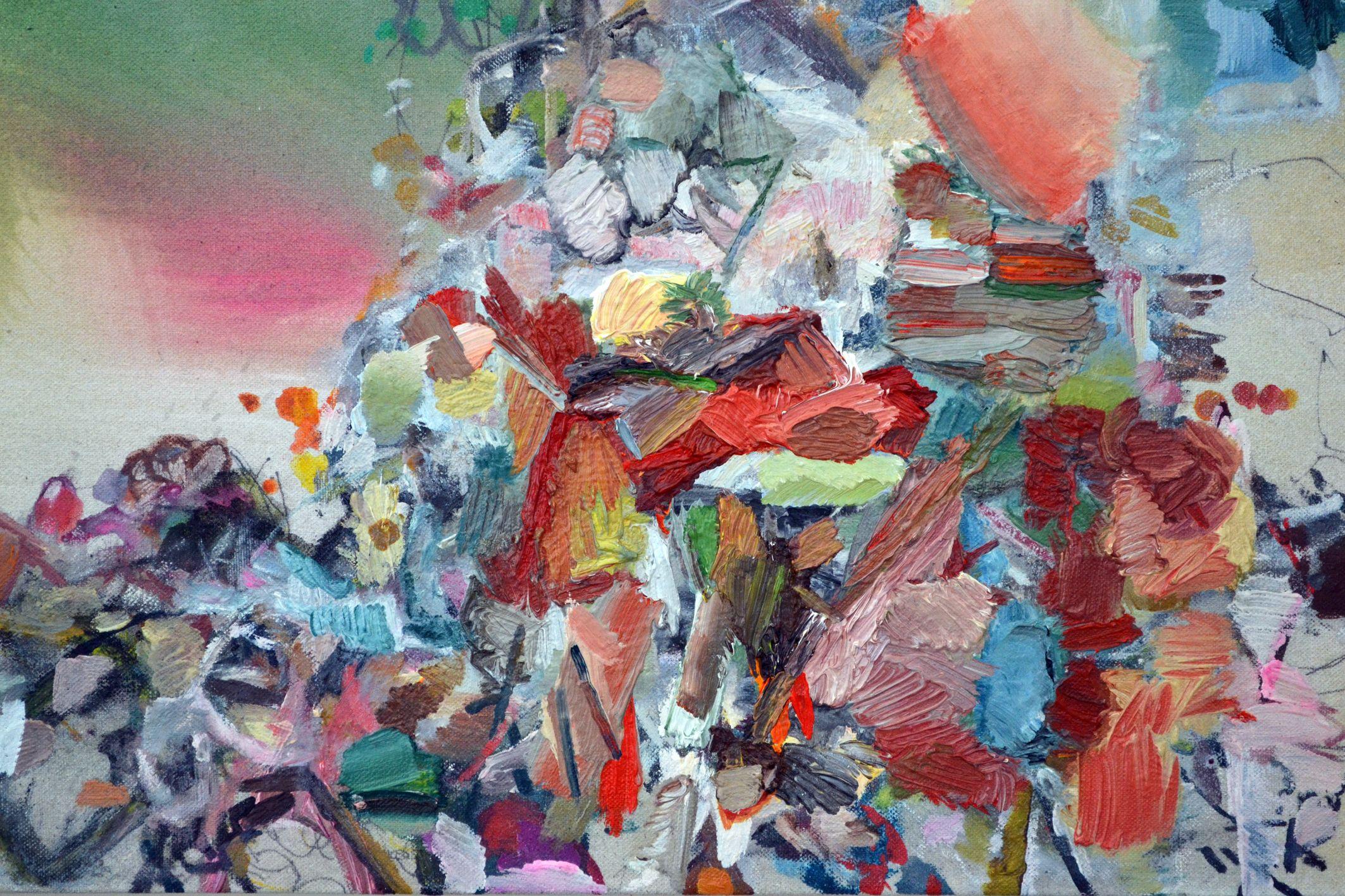 Deeper Into The Sticks, Gemälde, Öl auf Leinwand – Painting von John Dowling