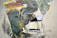 Lineshare, Gemälde, Öl auf Leinwand