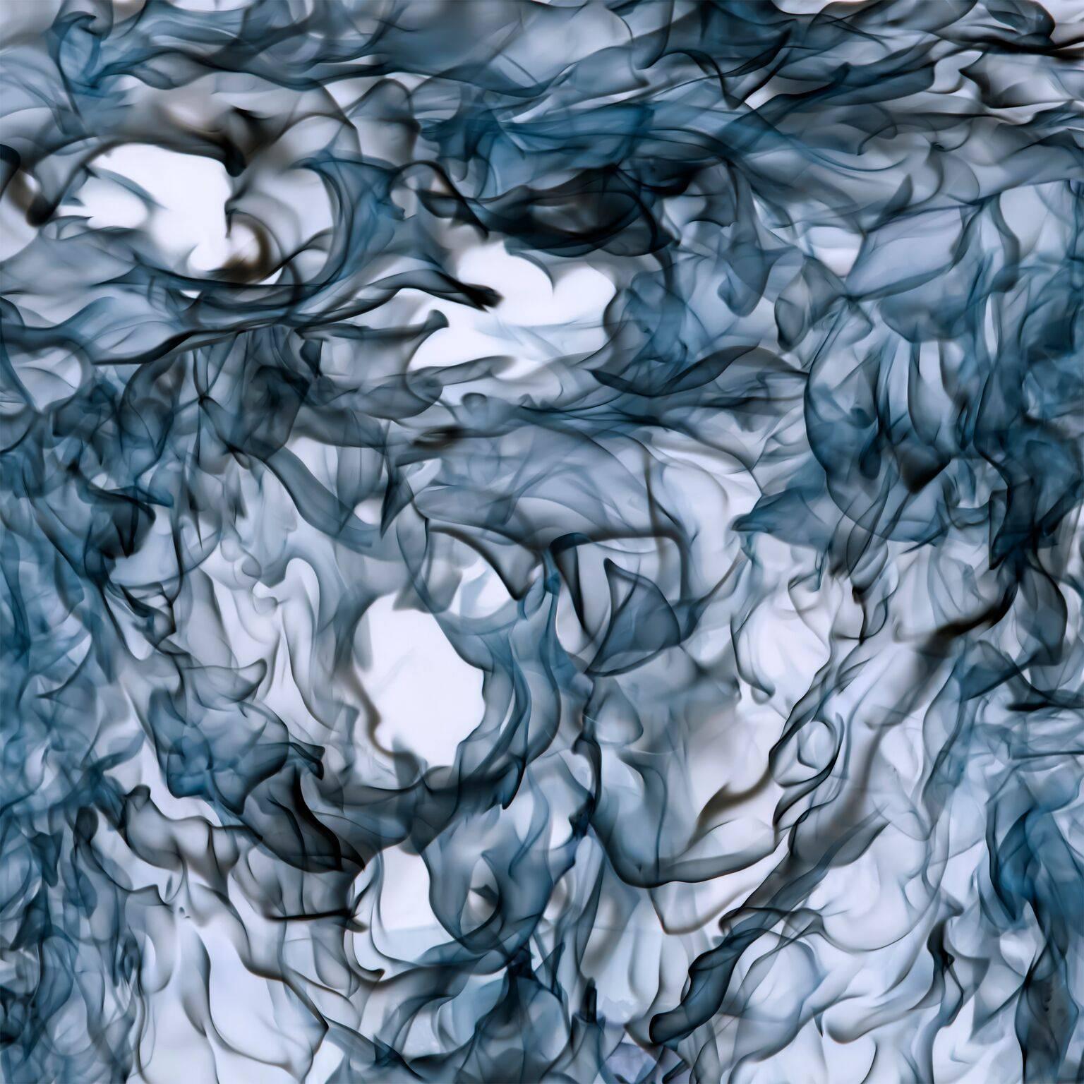 'Spirari - 19 #83173 (Blue)', Large Contemporary Flame-inspired Photography - Gray Abstract Photograph by John Duckworth