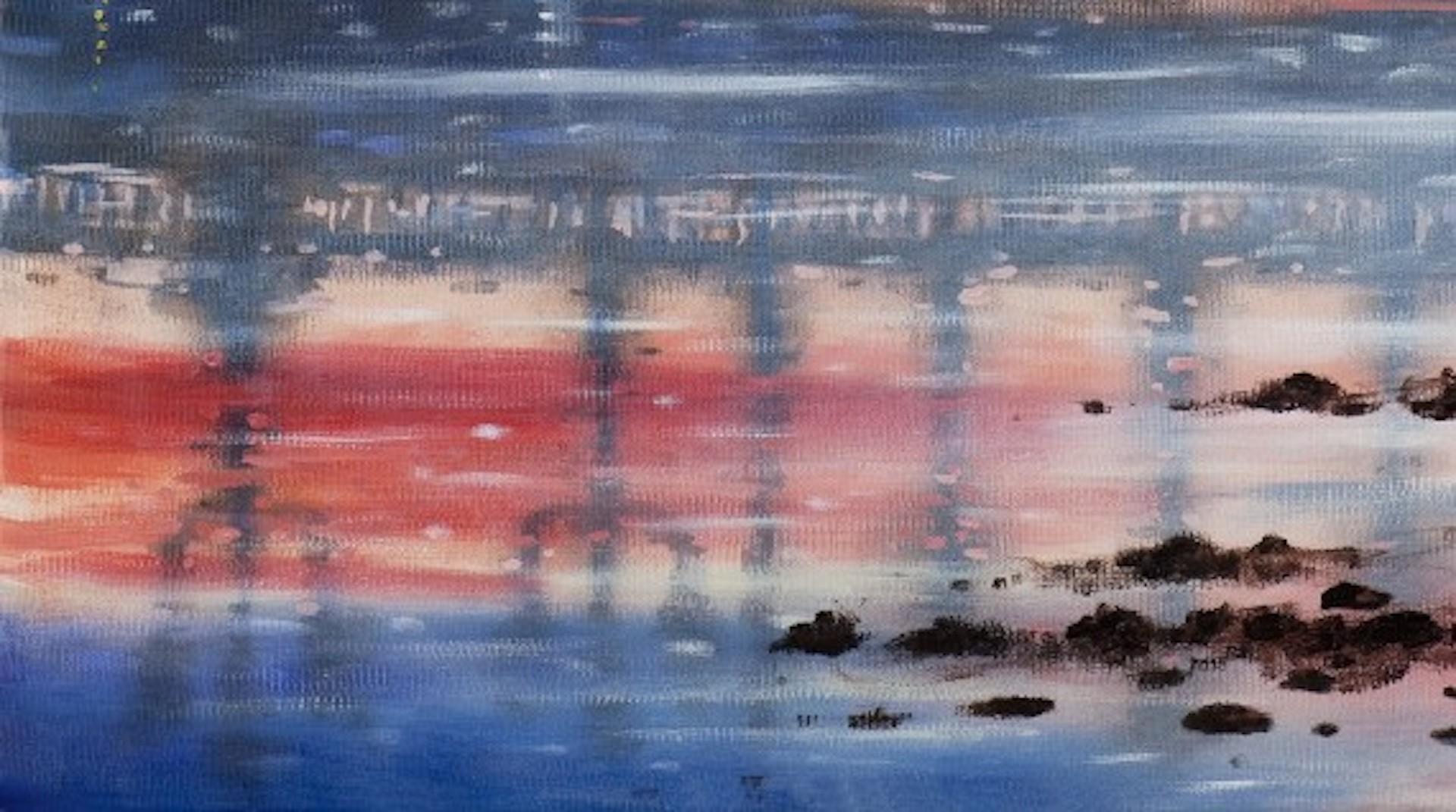 John Duffin, Battersea Bridge, London Cityscape Painting, Contemporary Art For Sale 2