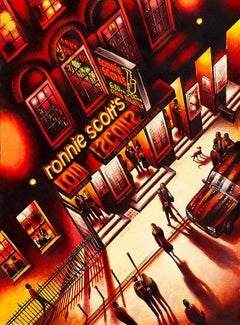 Ronnie Scott's, limited edition art, still-life, cityscape, London